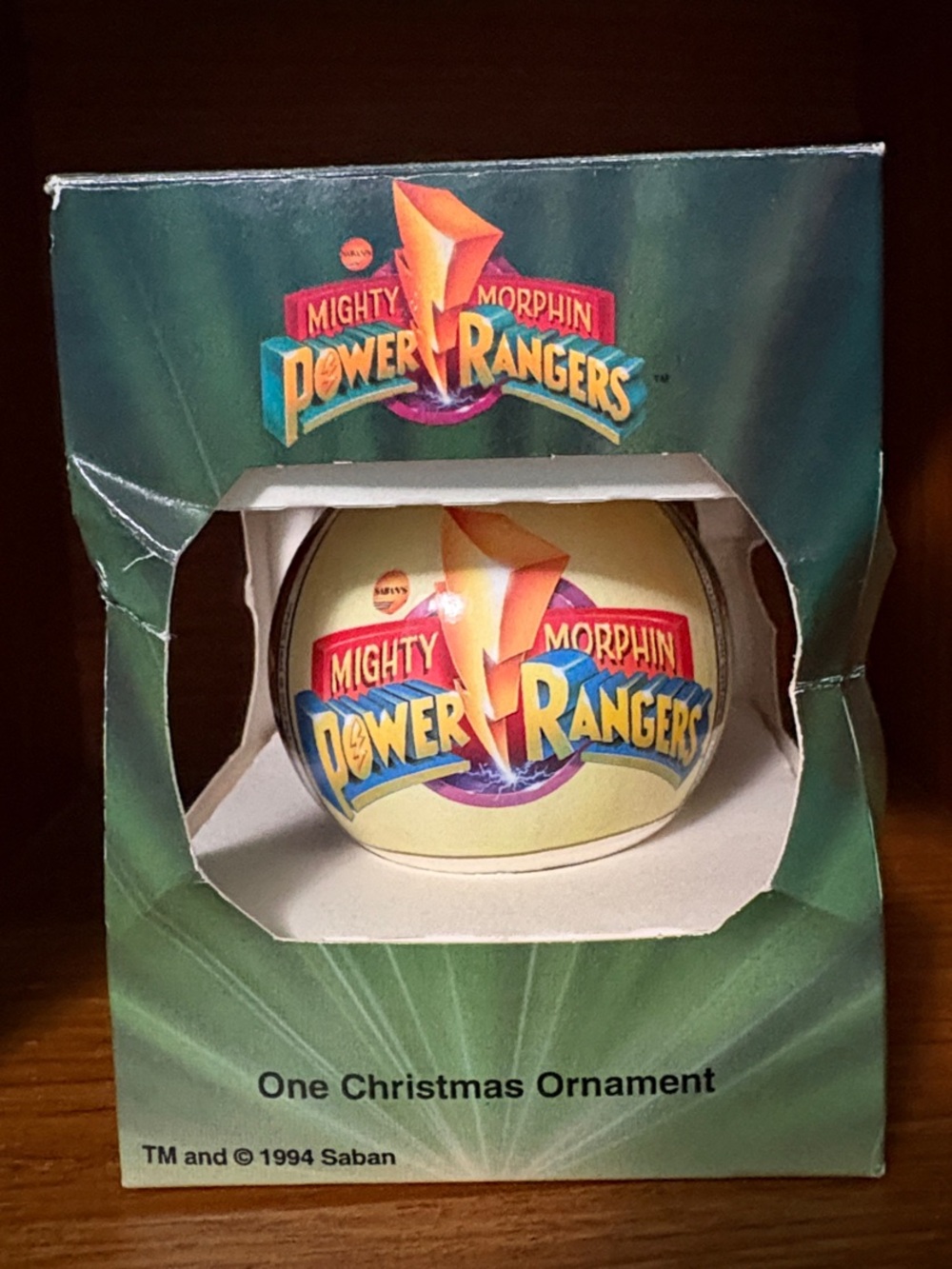 1994 Mighty Morphin Power Ranger Christmas Holiday Ornament